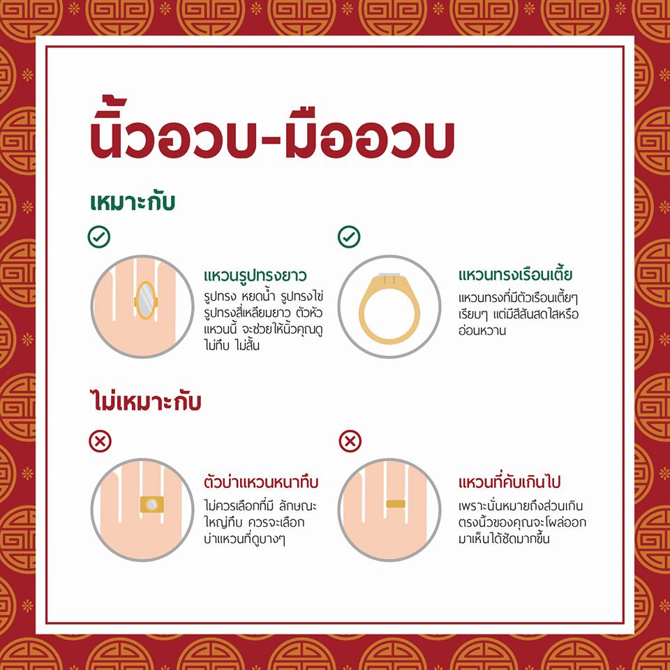 เลือกแหวนสำหรับใครที่ นิ้วอวบ มืออวบ